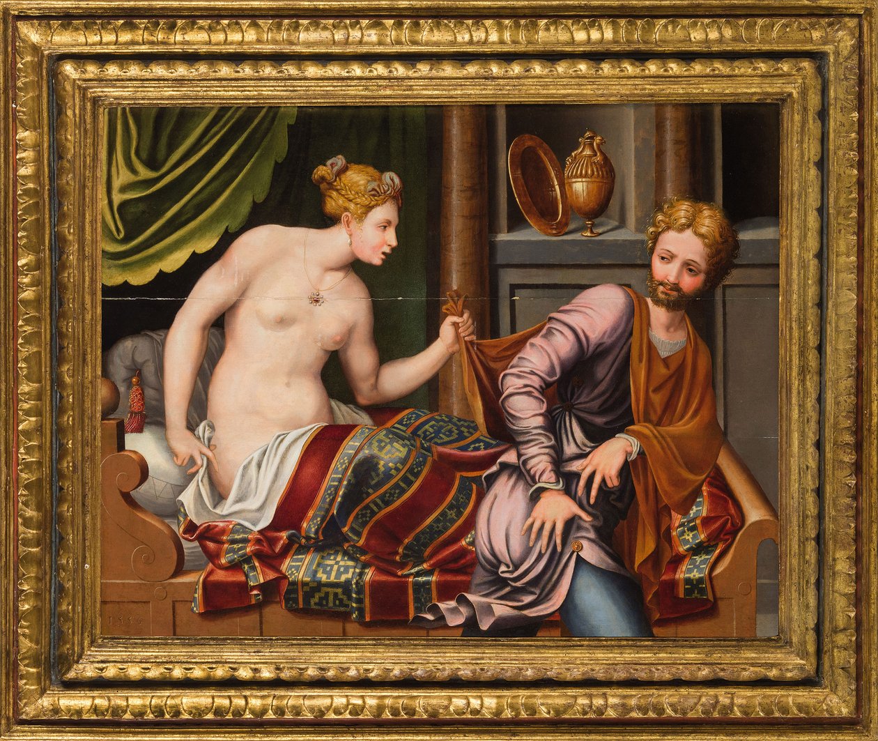 Joseph und Potiphars Frau von Luca Penni