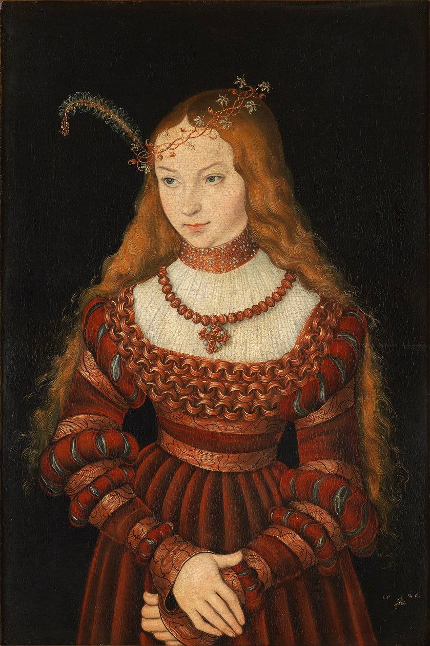 Bildnis der Prinzessin Sibylle von Cleve von Lucas Cranach the Elder