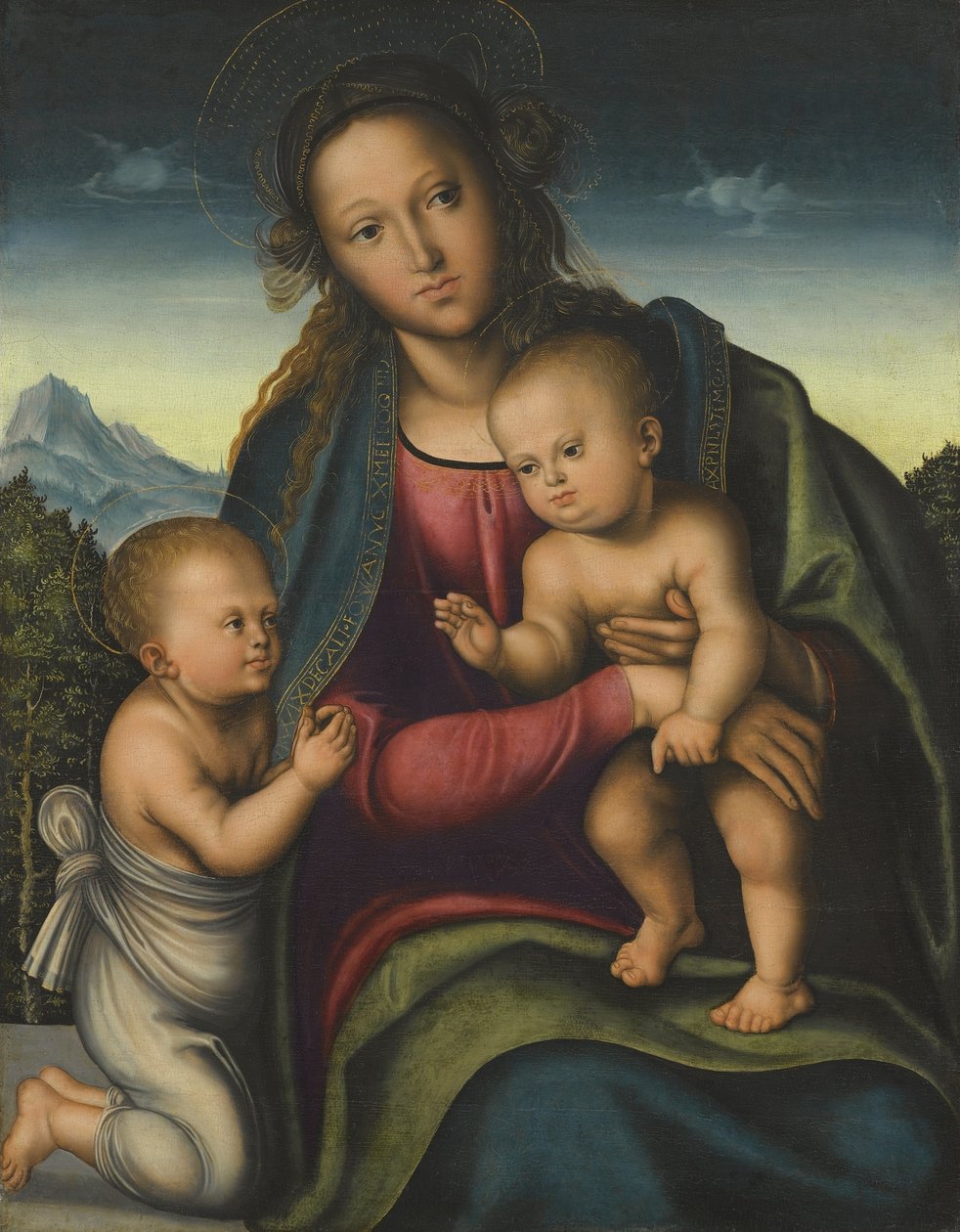 Madonna mit dem Jesuskind und dem heiligen Johannes von Lucas Cranach the Elder