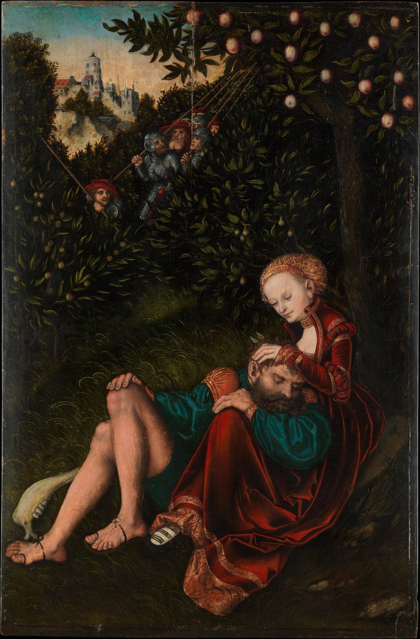 Samson und Delilah von Lucas Cranach the Elder