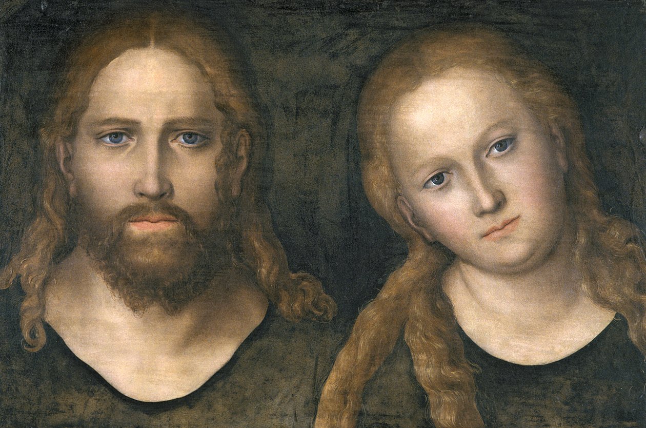 Christus und Maria, 1516-20 von Lucas Cranach the Elder