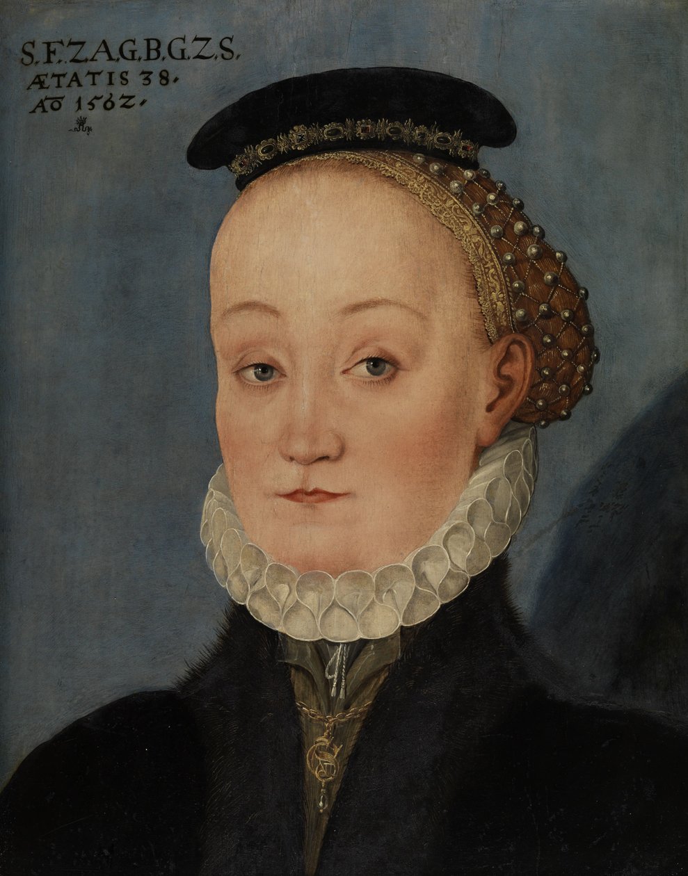 Porträt der Lucretia Freifrau von Berlepsch, geb. von Schleinitz von Lucas Cranach the Younger