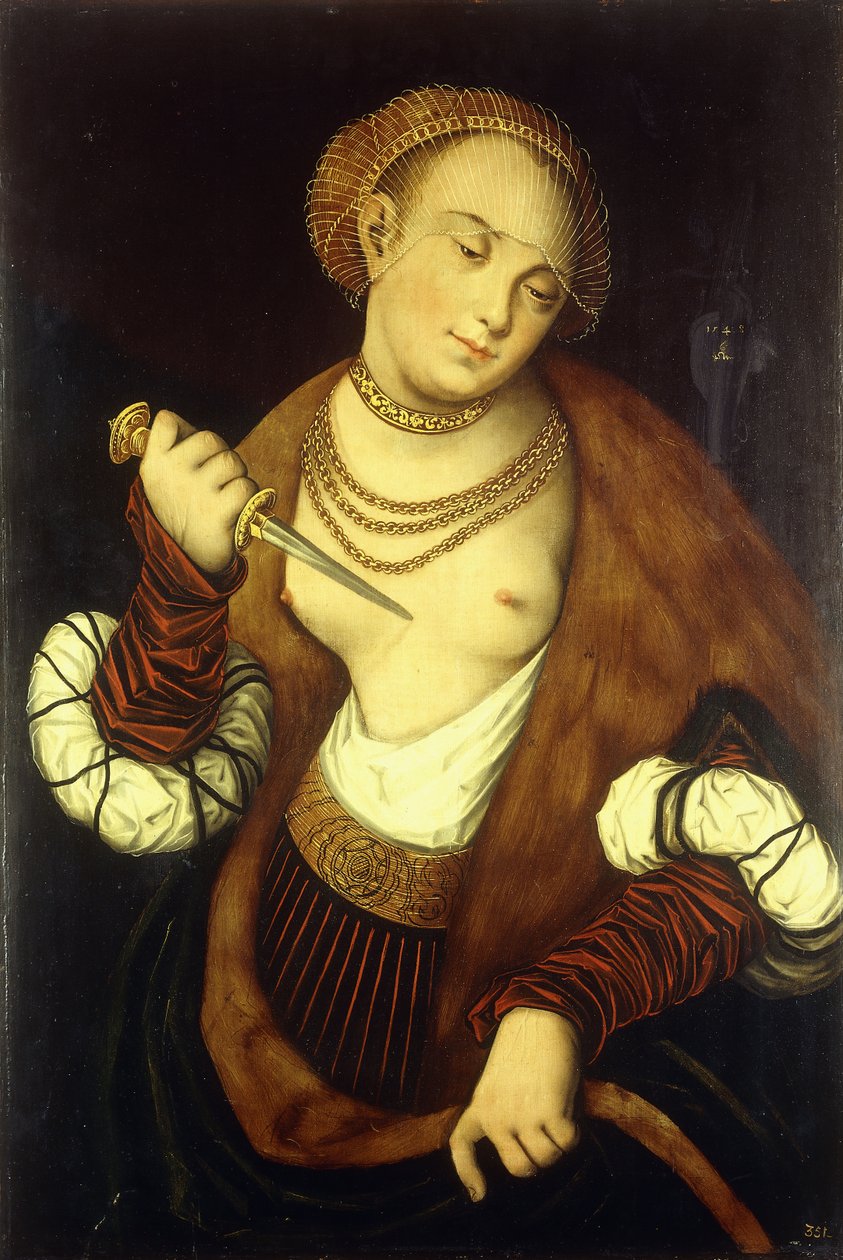 Lucretia, 1548 von Lucas Cranach
