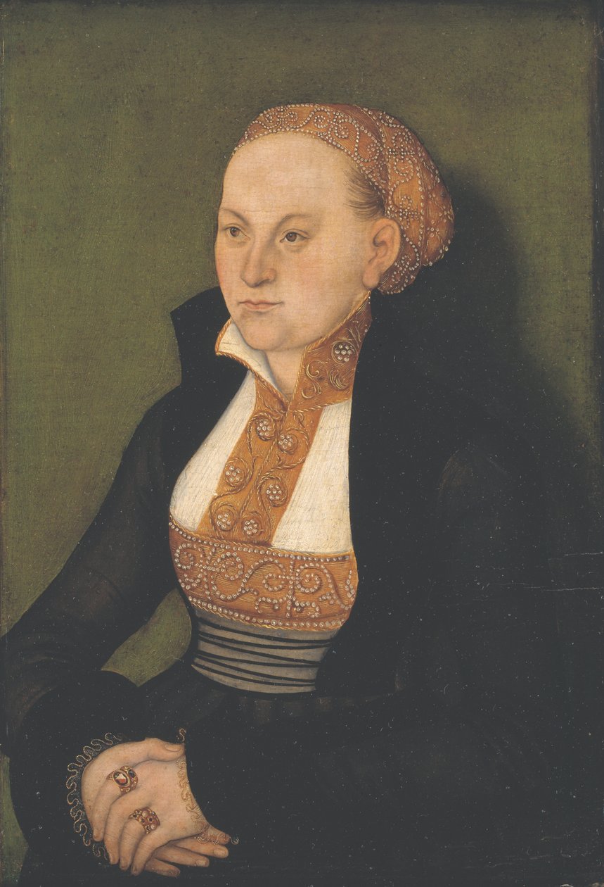 Porträt einer Dame von Lucas Cranach d.Æ.