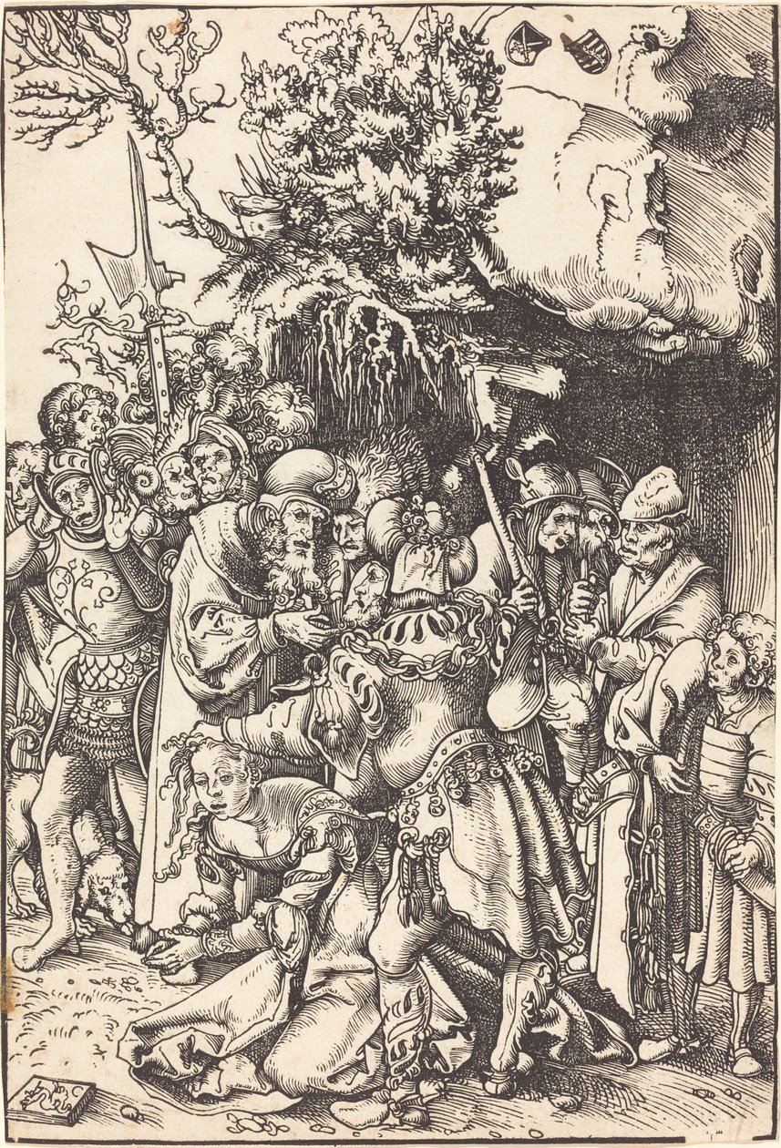 Das Martyrium der Heiligen Barbara von Lucas Cranach the Elder
