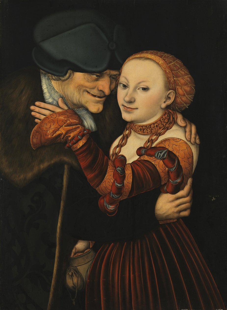 Das ungleiche Paar von Lucas Cranach the Elder