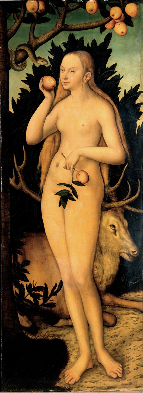 Adam und Eva von Lucas Cranach the Younger