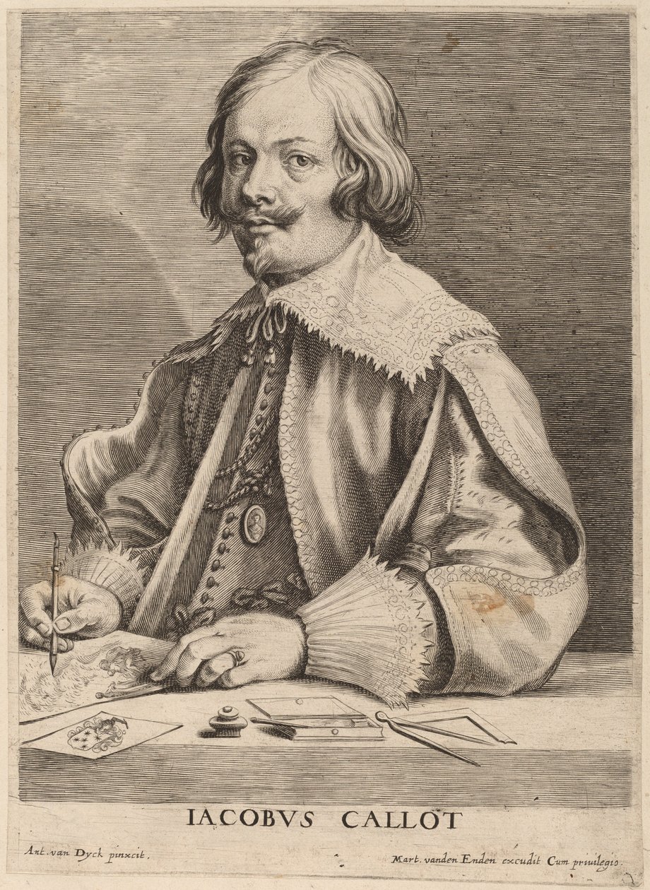 Jacques Callot von Lucas Emil Vorsterman after Sir Anthony van Dyck