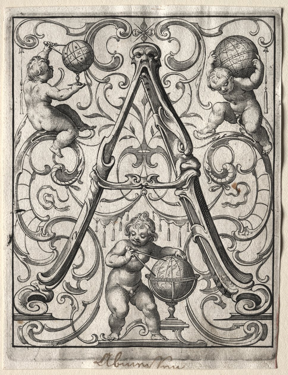Neues ABC-Heft: A, 1627 von Lucas Kilian