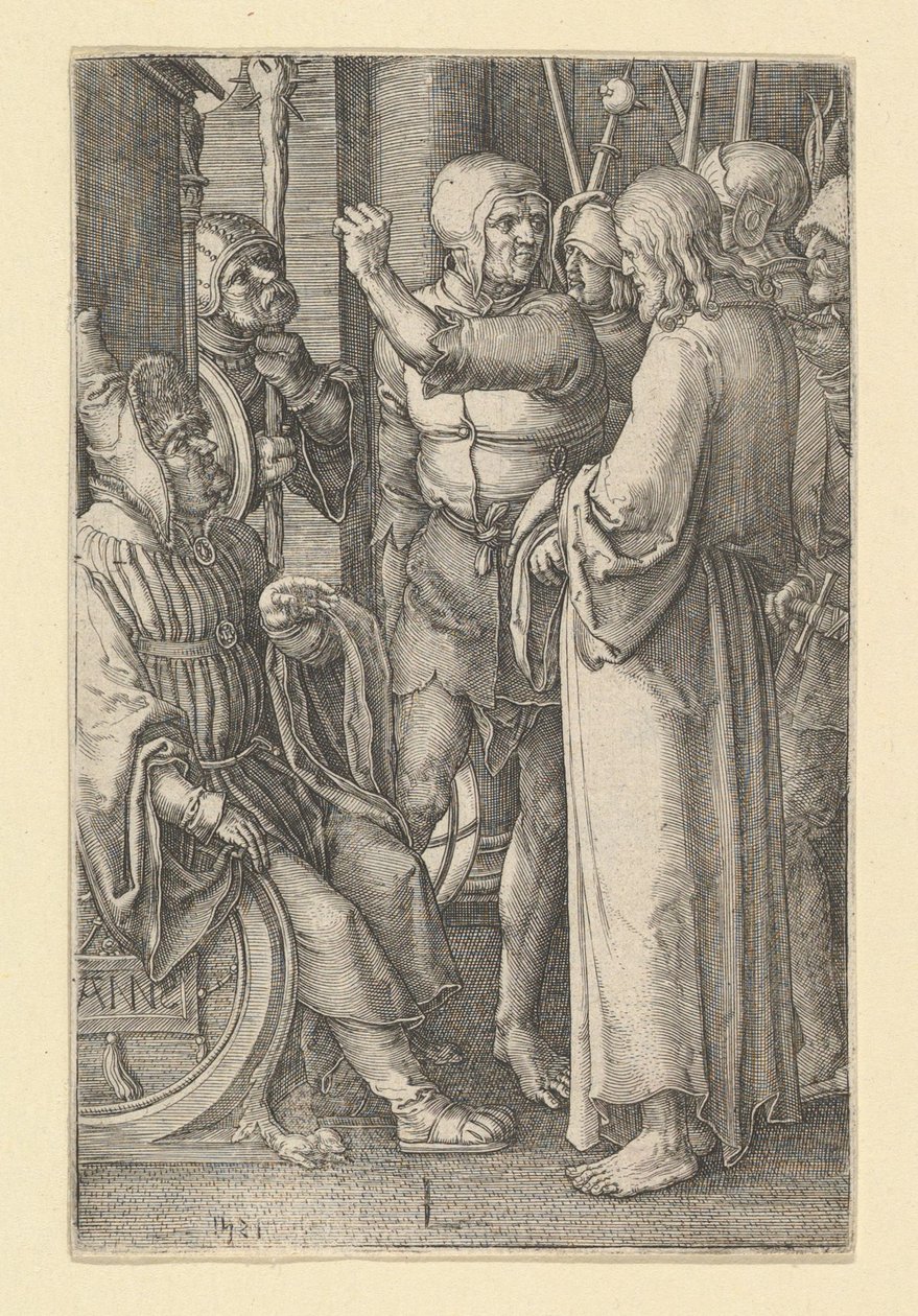 Christus vor Annas, 1521 von Lucas van Leyden