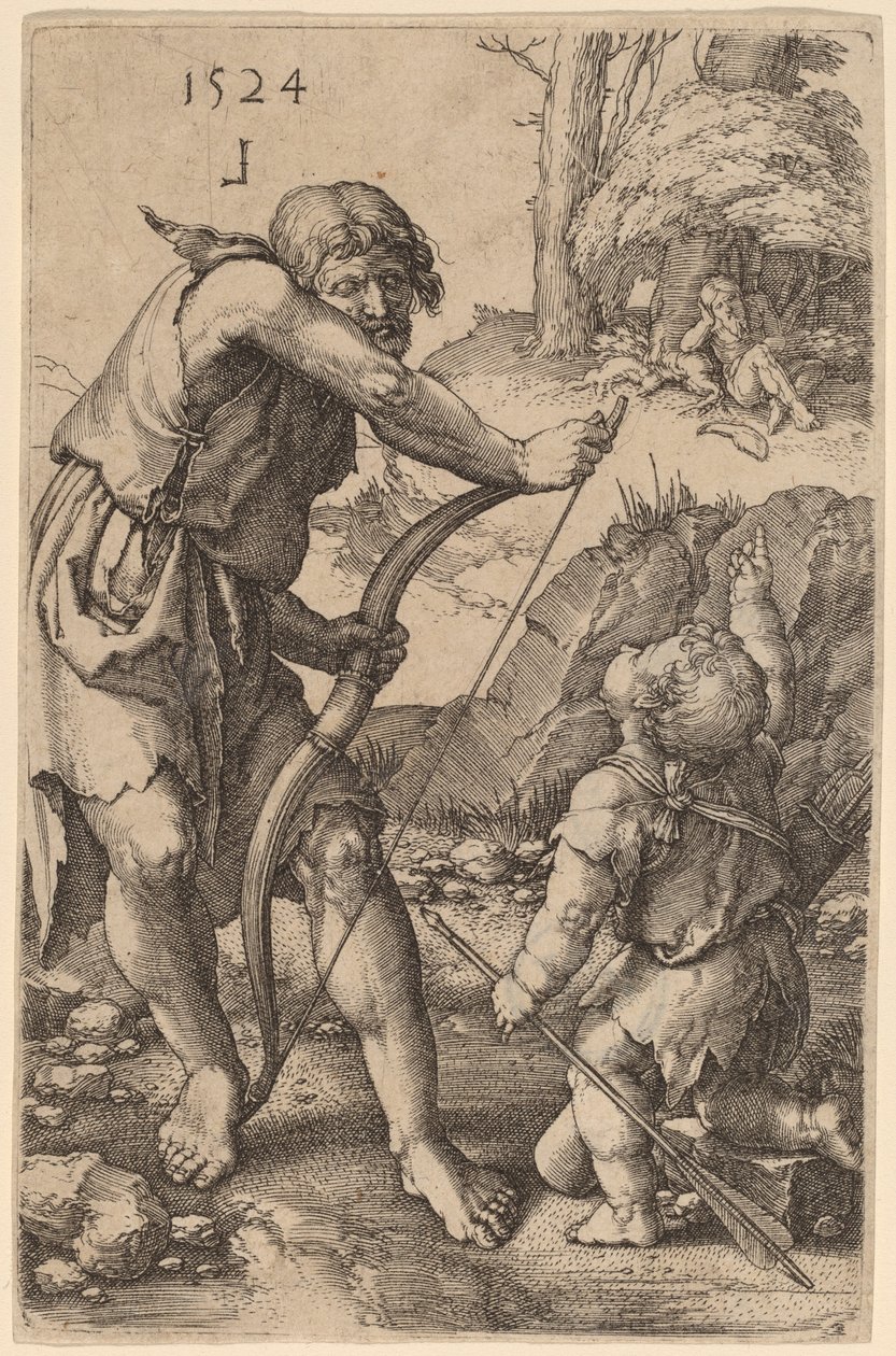 Lamech und Kain von Lucas van Leyden