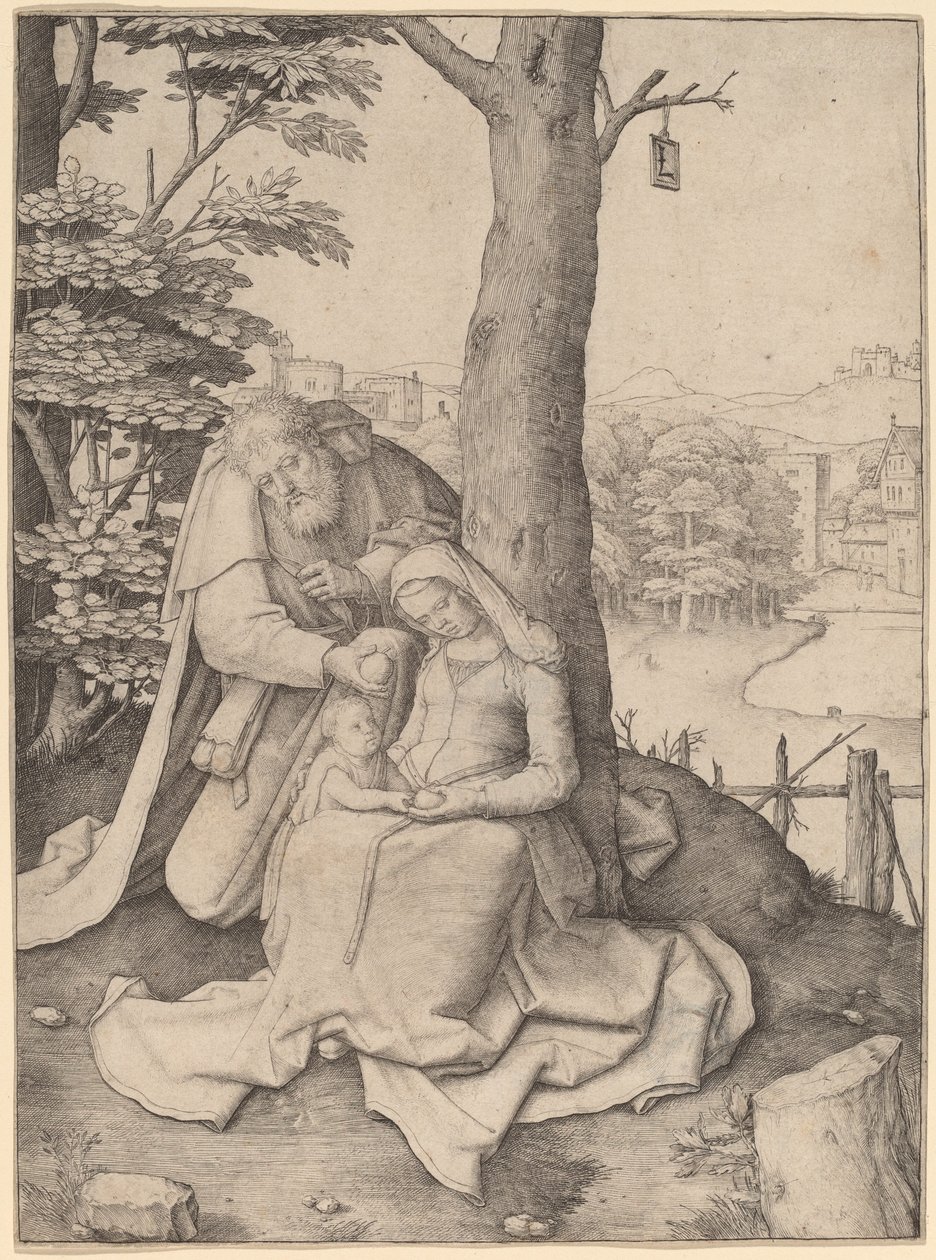 Die Heilige Familie von Lucas van Leyden