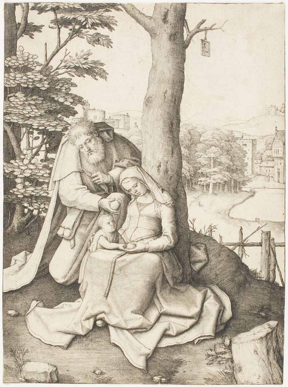 Die Heilige Familie von Lucas van Leyden