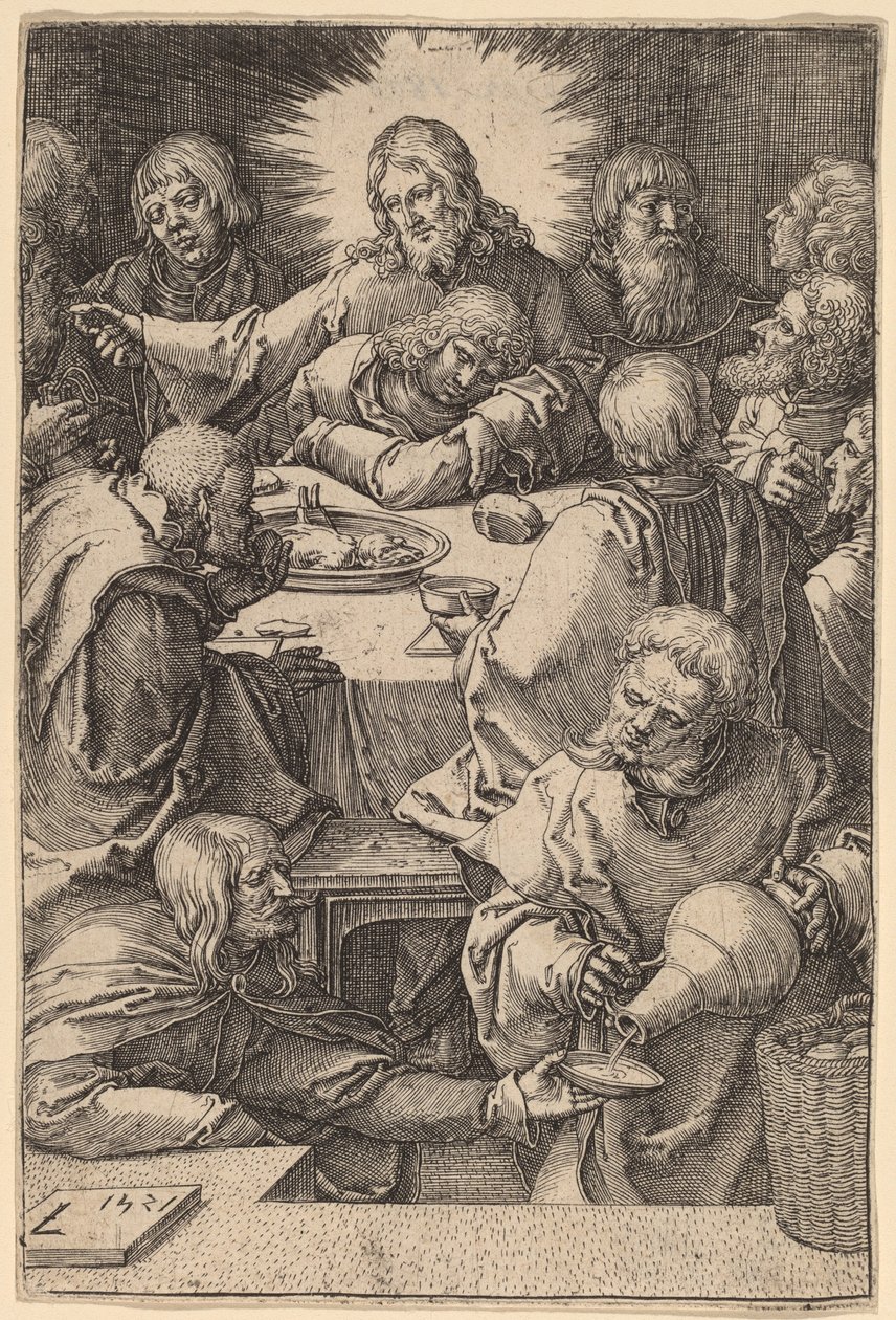 Das letzte Abendmahl von Lucas van Leyden