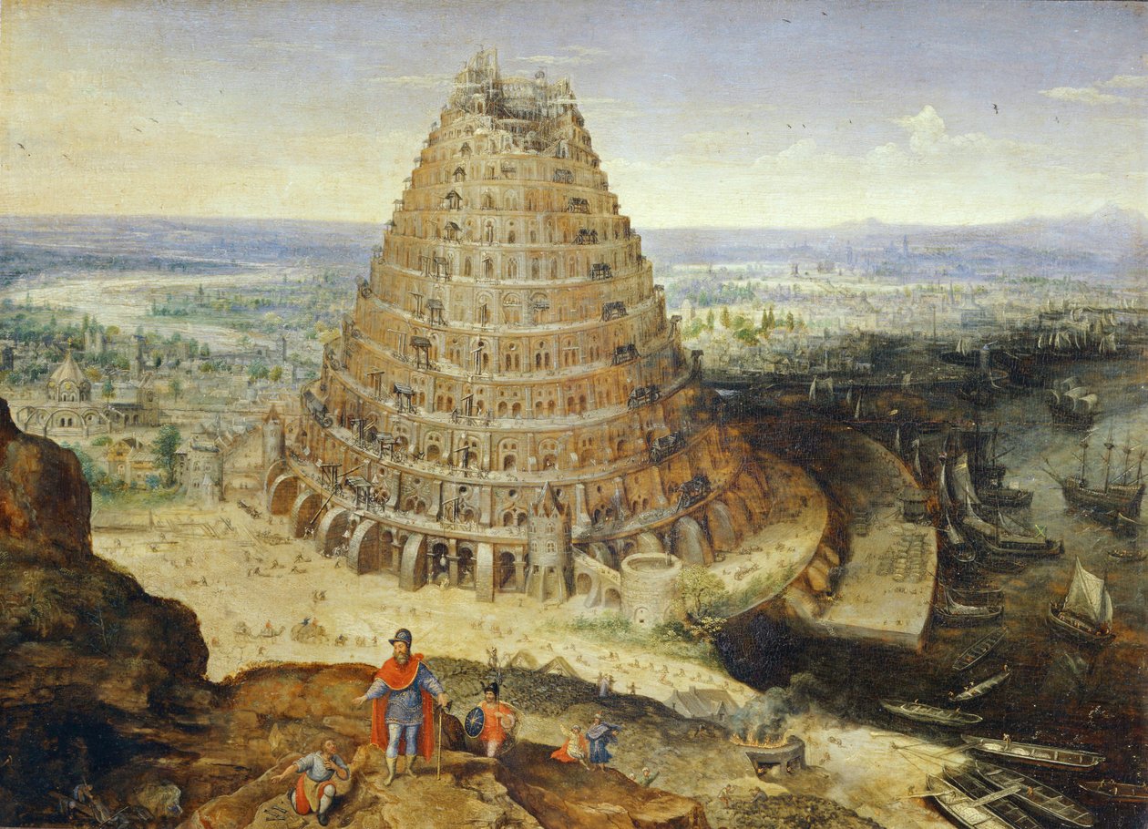 Der Turm von Babel von Lucas van Valckenborch