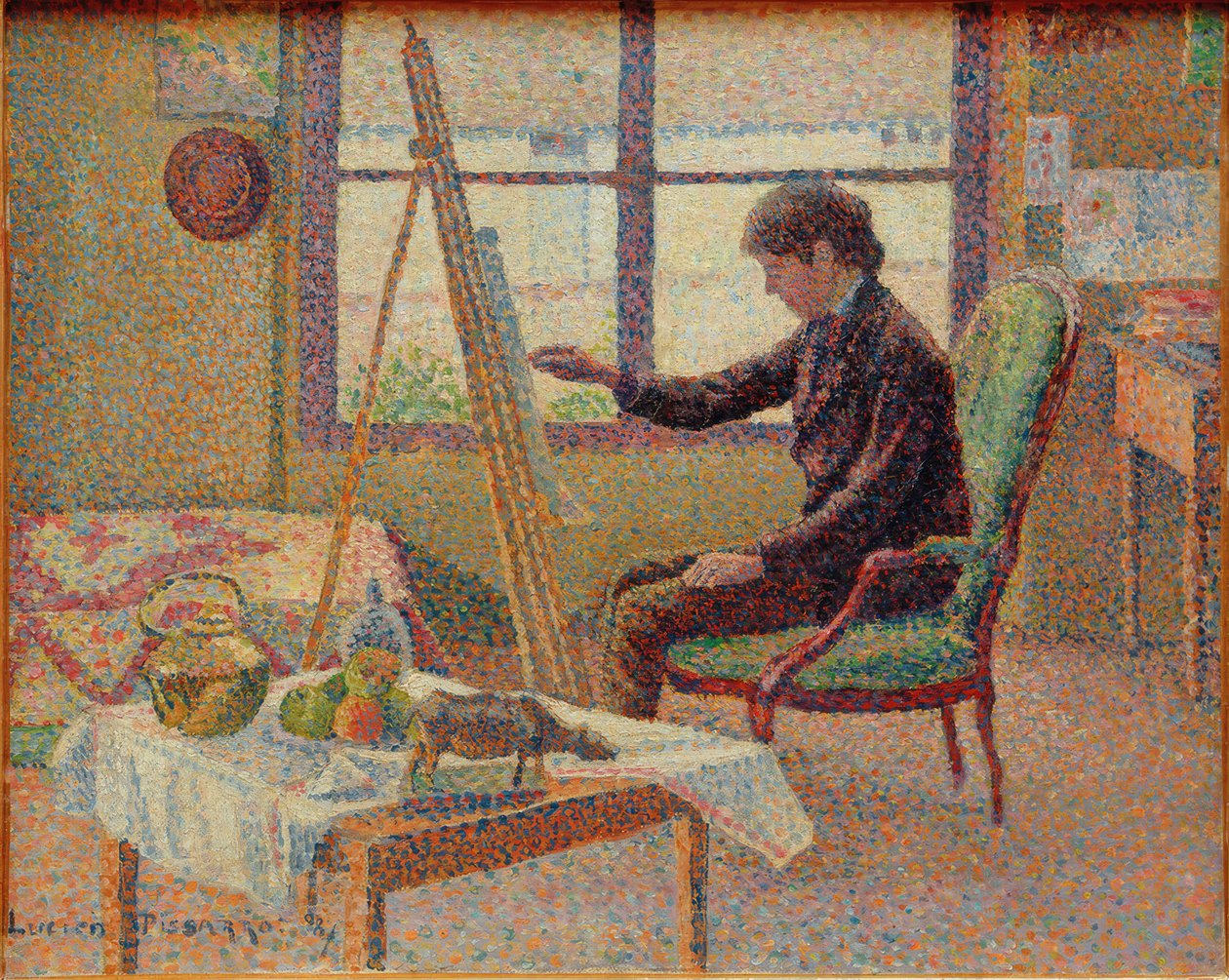 Das Atelier des Künstlers (Bildnis des Bruders) von Lucien Pissarro
