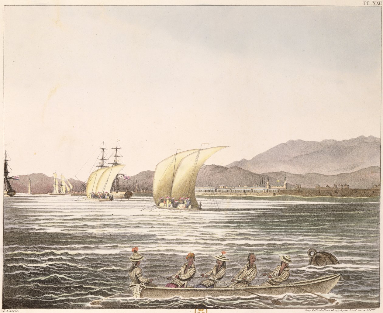 Ansicht von Manila, Philippinen, 1826 von Ludwig Choris