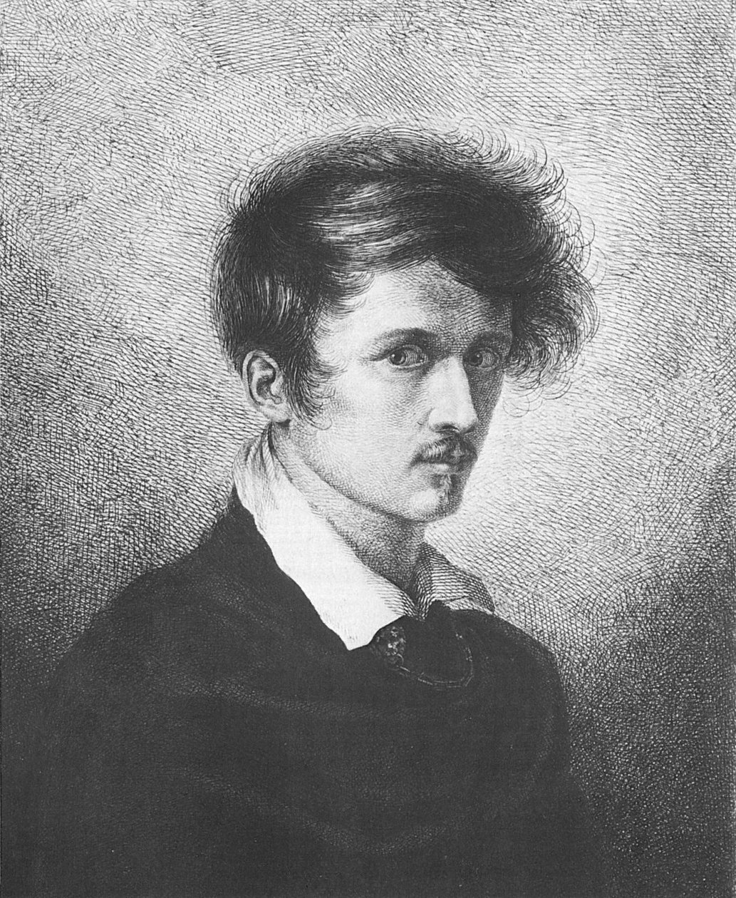 Selbstporträt, 1813 von Ludwig Emil Grimm
