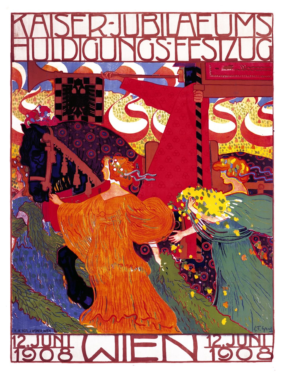 Der Kaiser-Jubiläums-Huldigungs-Festzug von Ludwig Ferdinand Graf