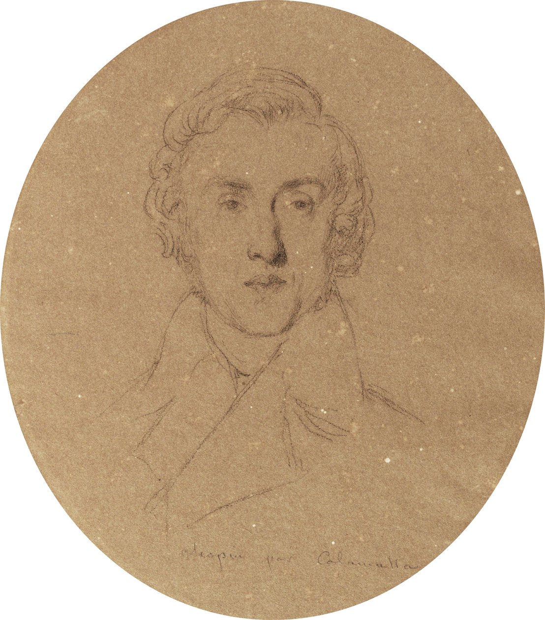 Porträt von Fryderyk Chopin von Luigi Calamatta