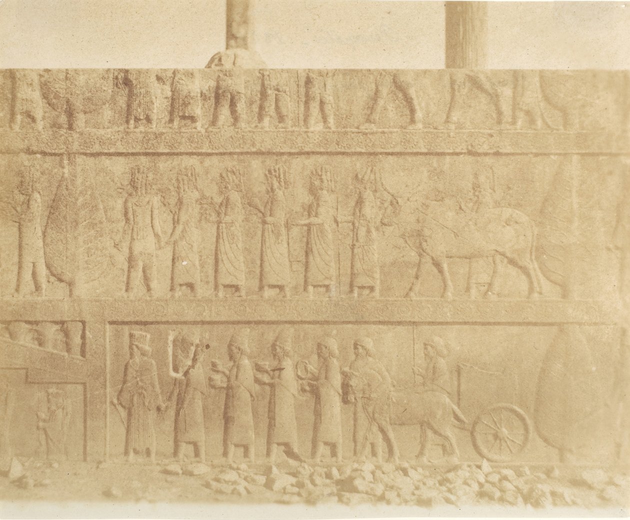 Prozession auf der Fassade der großen Treppe, 1858 von Luigi Pesce