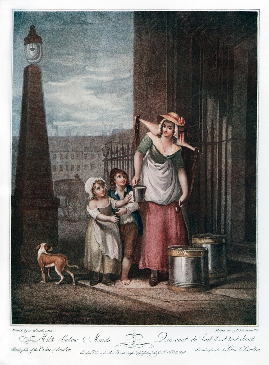Milch unter Mägden, 1793 von Luigi Schiavonetti