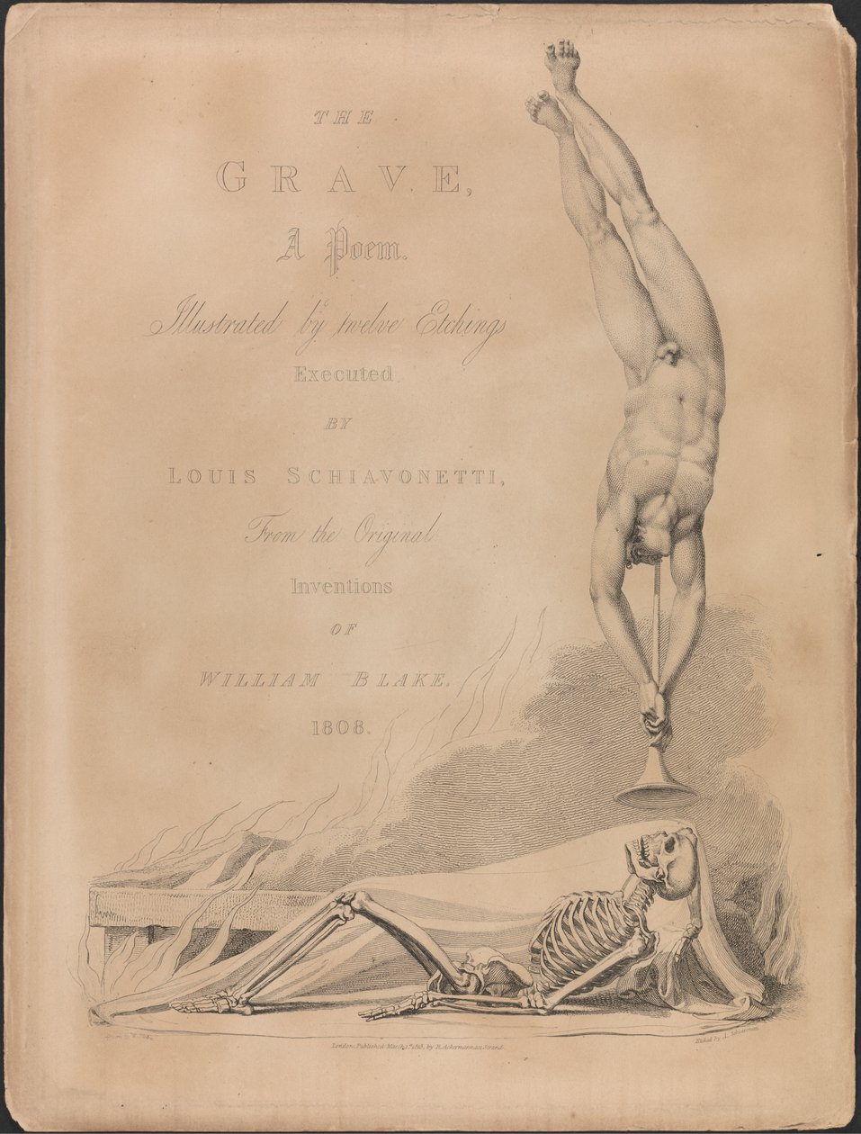 Robert Blair, Das Grab, Titelseite von Luigi Schiavonetti