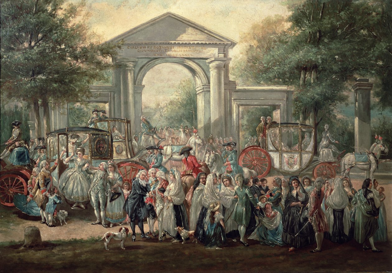 Ein Fest im Botanischen Garten, 1775 von Luis Paret y Alcazar