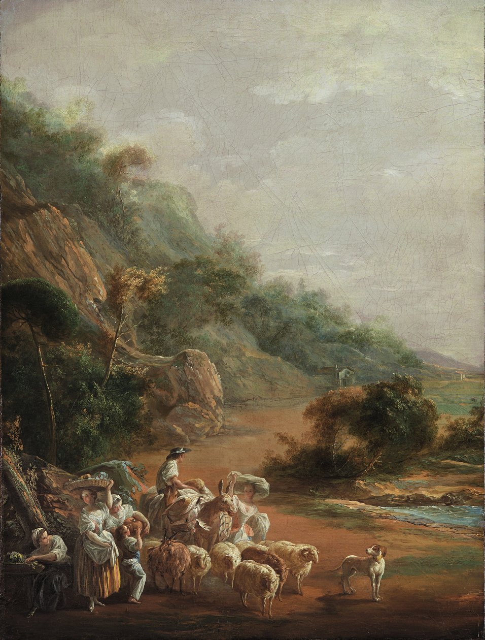 Szene mit Dorfbewohnern, 1786 von Luis Paret y Alcazar