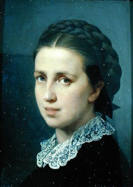 Selbstporträt von Luisa Mussini Piaggio