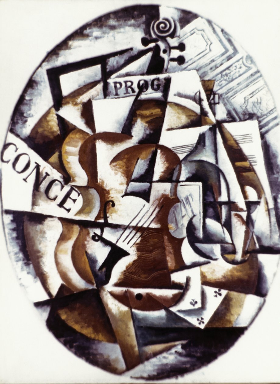 Violine (1915) von Lyubov Sergeevna Popova