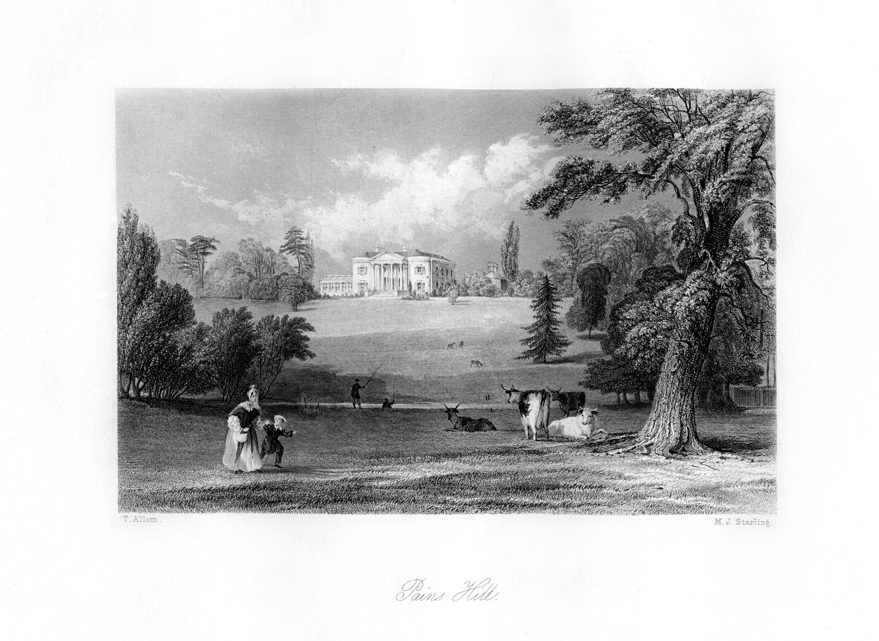 Pains Hill, Surrey, 19. Jahrhundert von M. J. Starling