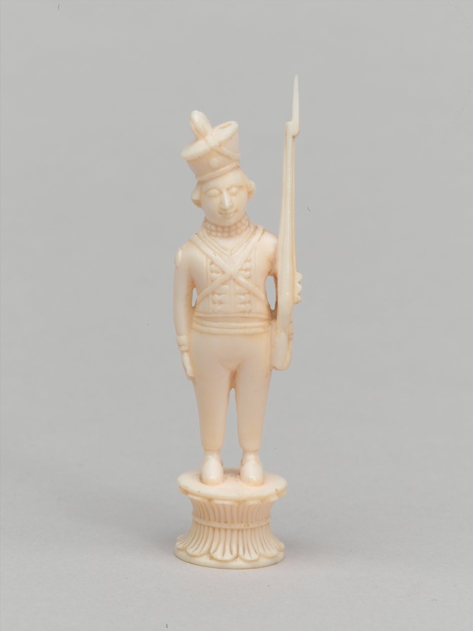 Weißer Bauer, Schachfigur, Indien, ca. 1820 von Macneill MacLeay