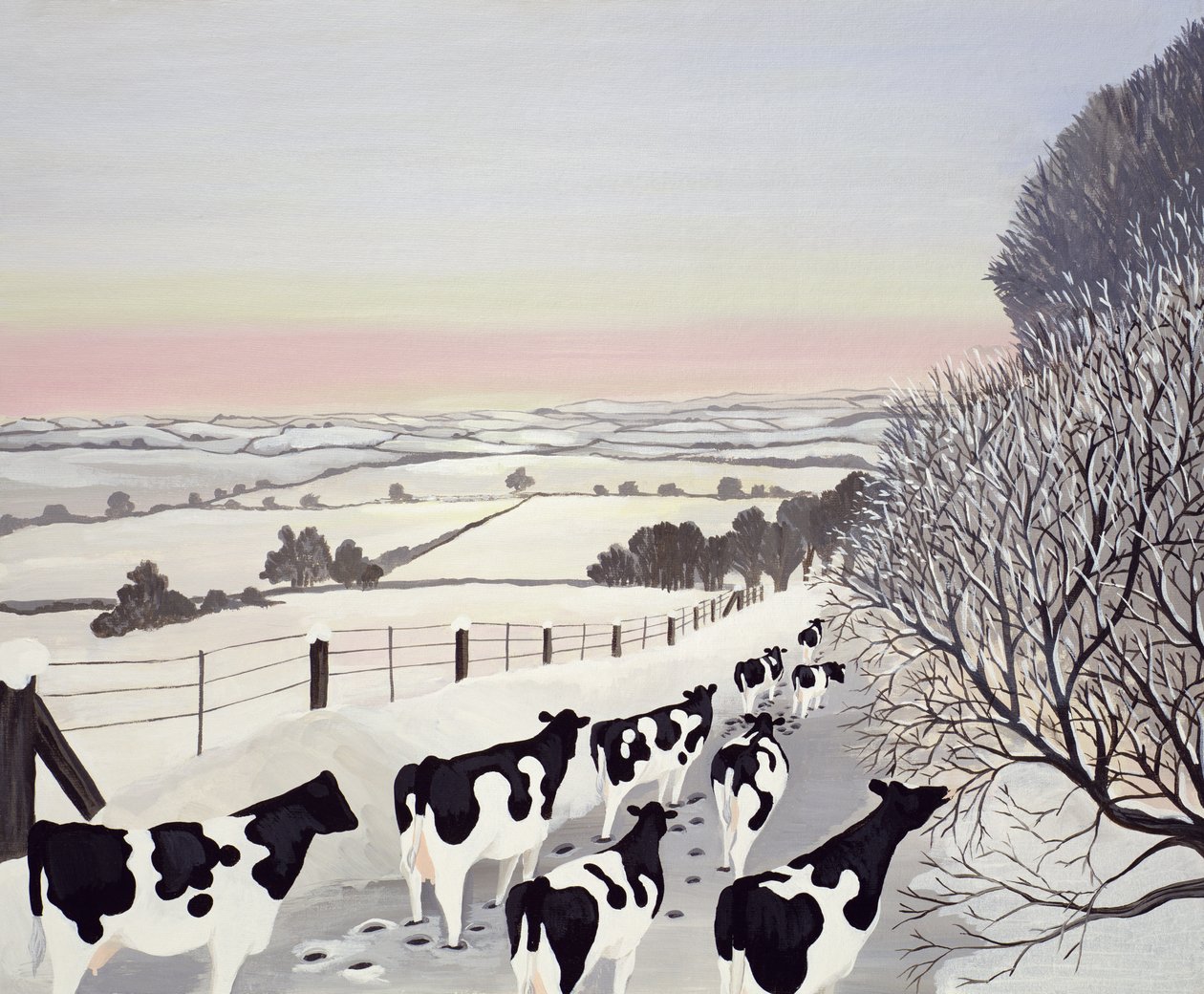 Friesen im Winter von Maggie Rowe