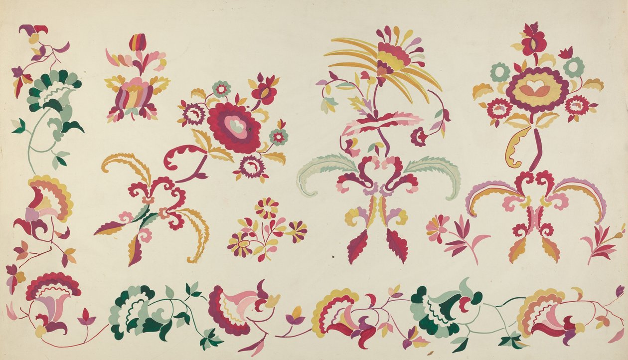 Stickerei von einer Bettdecke von Majel G. Claflin