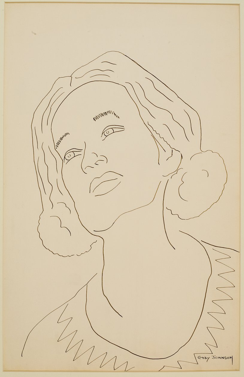 Studie eines Mädchens #3 von Malvin Gray Johnson