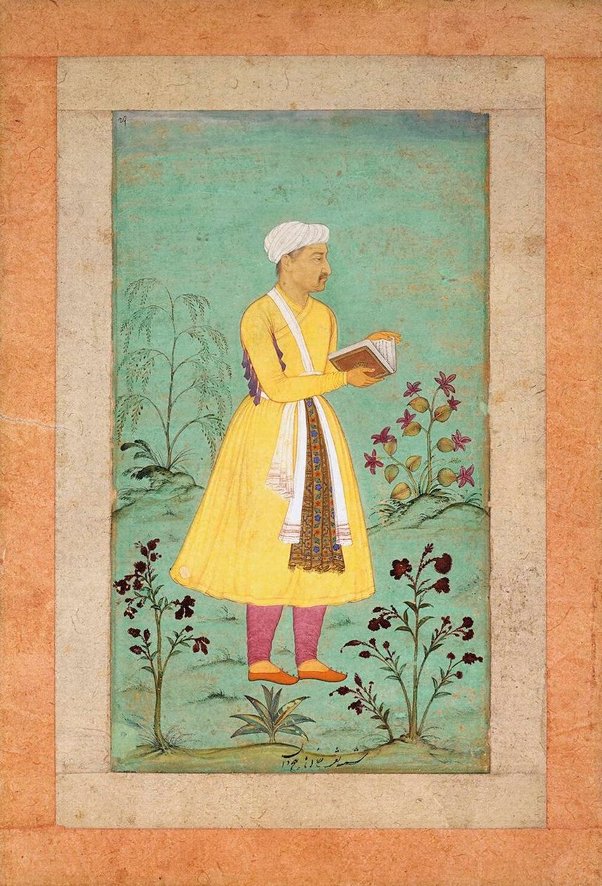 Porträt von Nakib Khan, frühes 17. Jahrhundert von Manohar