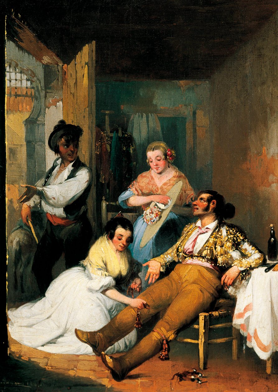 Frauen besuchen einen Stierkämpfer von Manuel Roderiguez Guzman