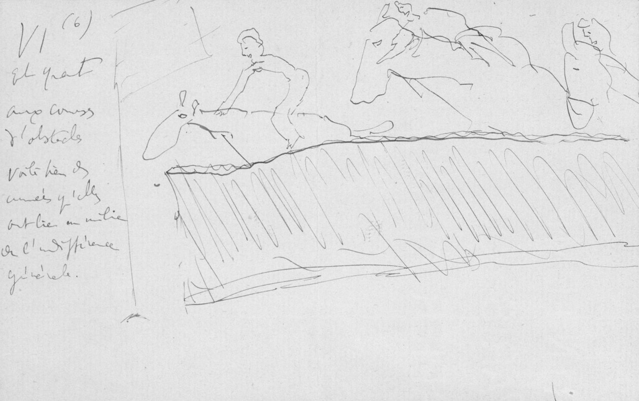 Hindernisparcours, ca. 1891-1922 von Marcel Proust
