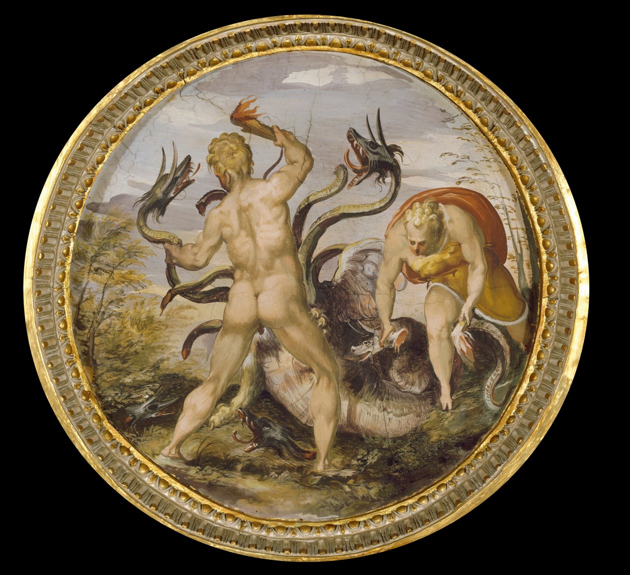 Herkules und die Hydra von Lerna von Marco Marchetti from Faenza