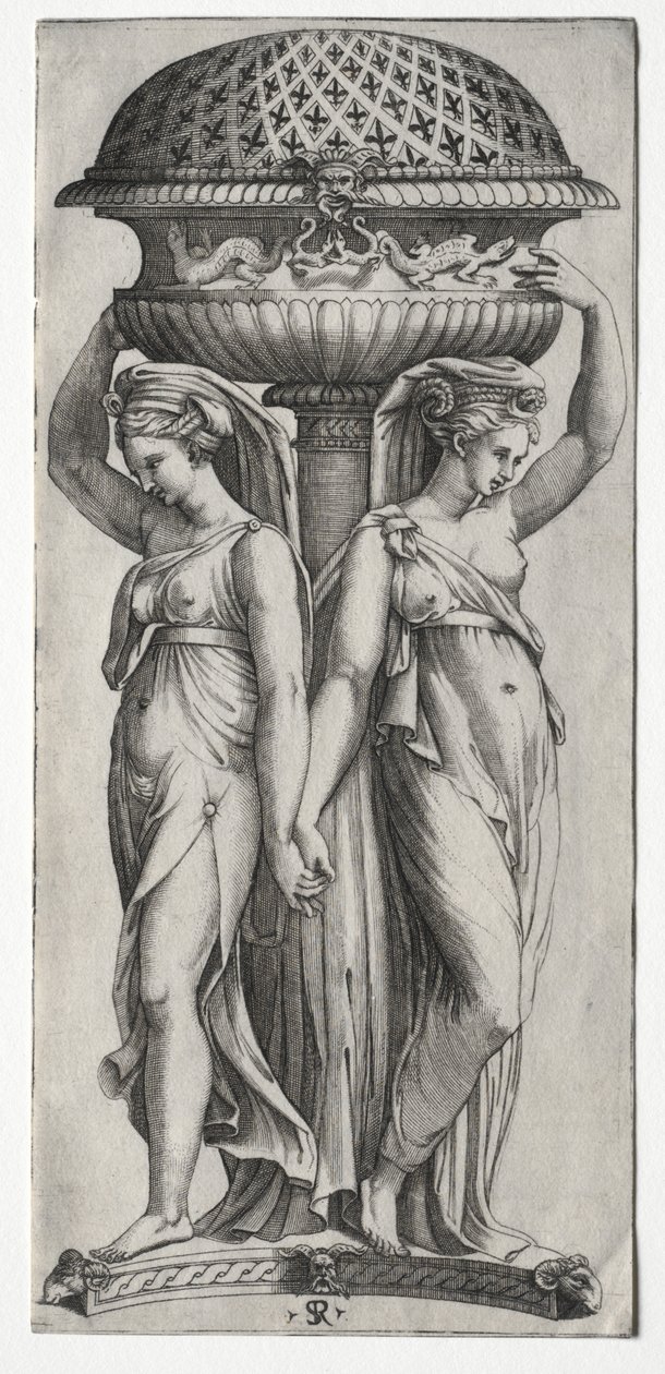Die Cassollette: Frauen, die eine Urne stützen von Marco Dente