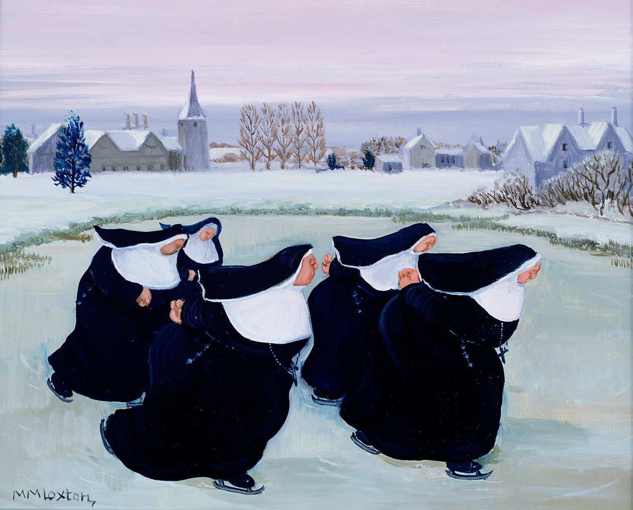 Winter im Kloster von Margaret Loxton