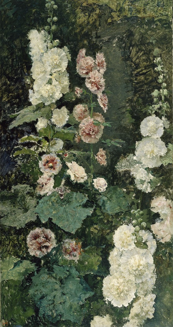 Stockrosen, 1872 von Marià Fortuny