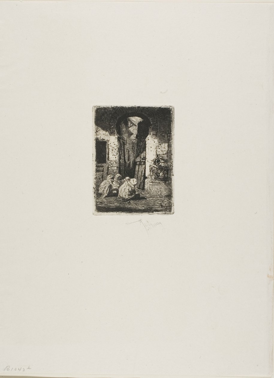 Tanger, sitzende Araber von Mariano Fortuny y Marsal