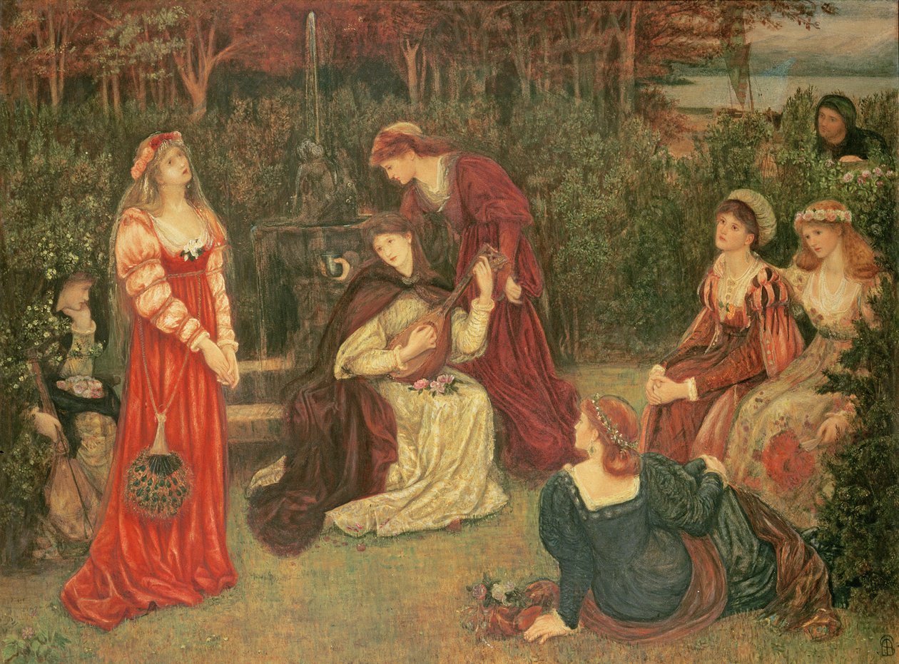 Fiammetta singt, 1879 von Marie Spartali Stillman