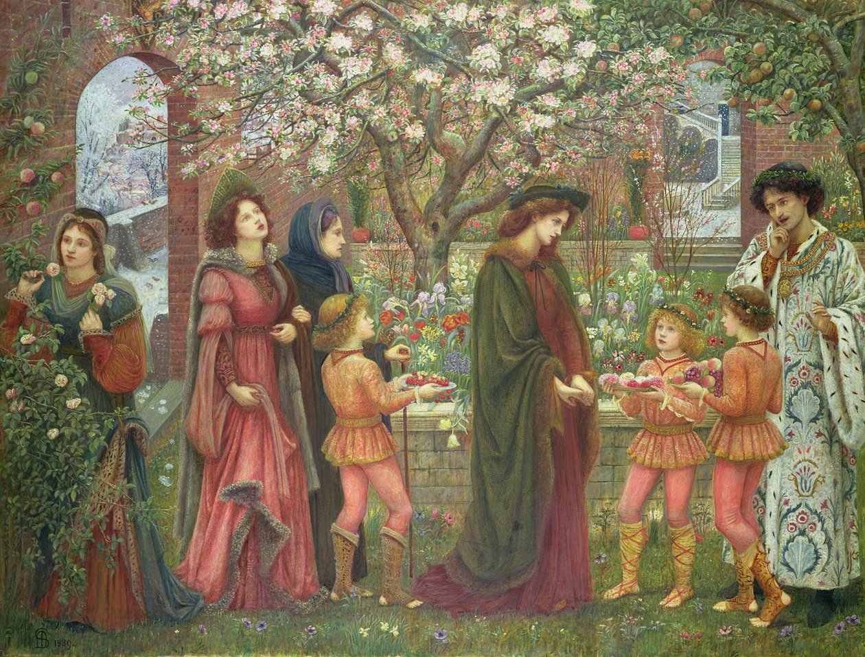 Der verzauberte Garten von Messer Ansaldo, 1899 von Marie Spartali Stillman