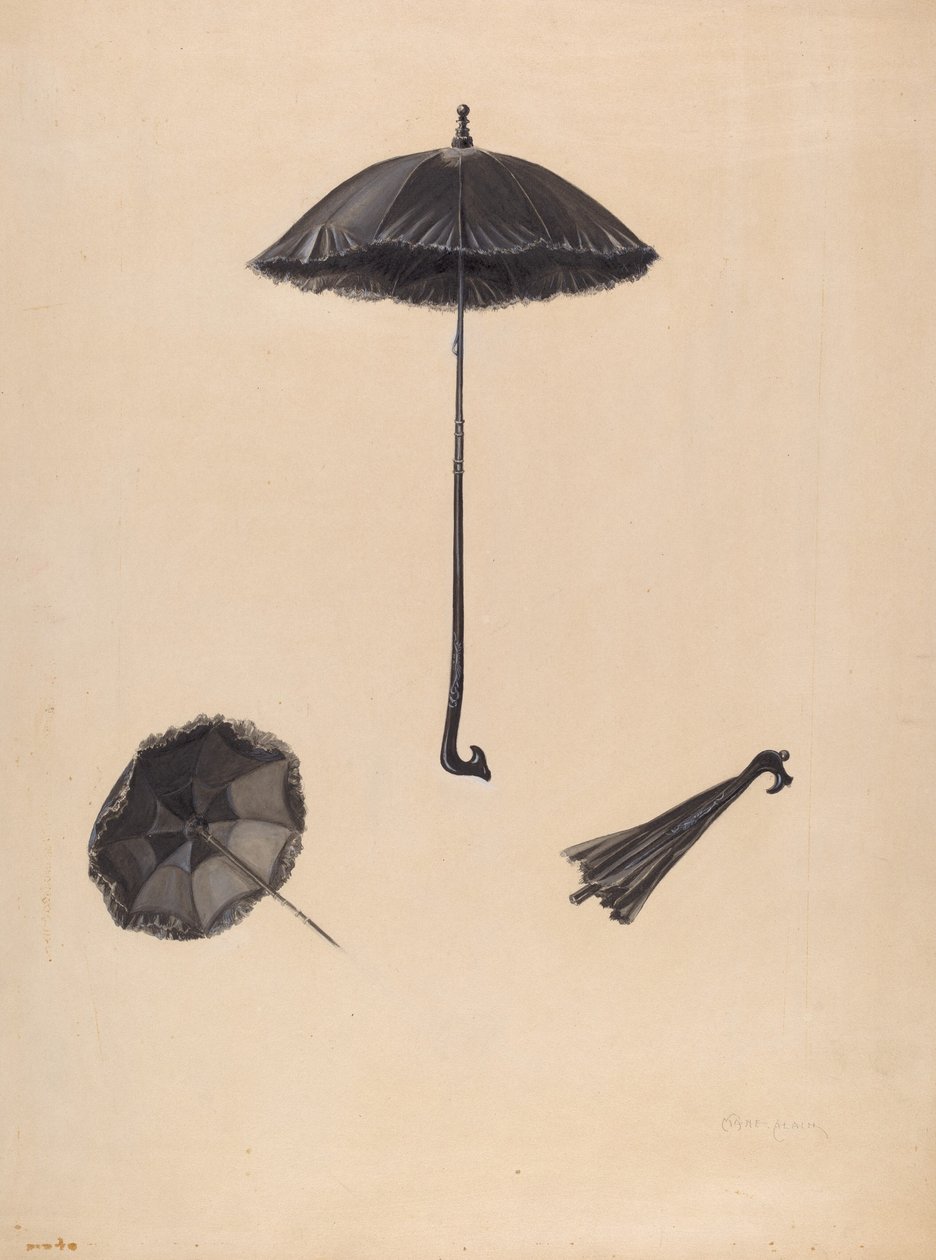 Sonnenschirm, ca. 1938 von Marie Alain