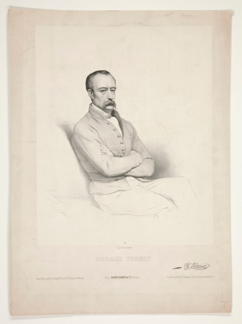 Porträt von Horace Vernet von Marie Alexandre Alophe