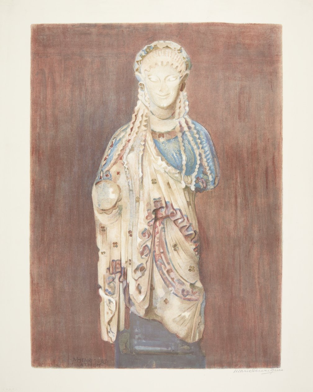 Archaistische griechische Kore (Athen) von Marie Henriques