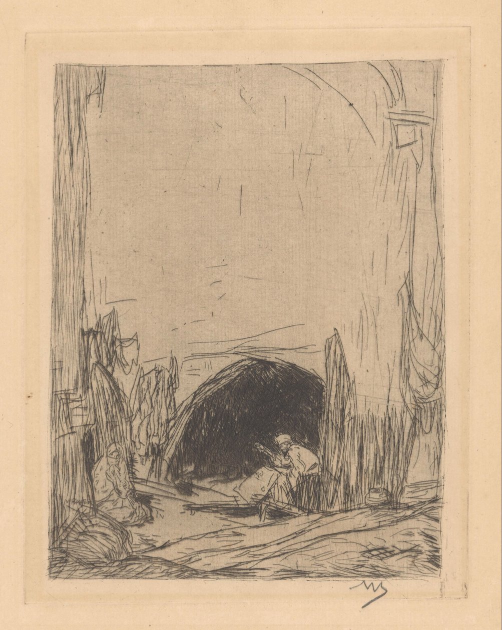 Basar in Konstantinopel von Marius Bauer (signed by artist)